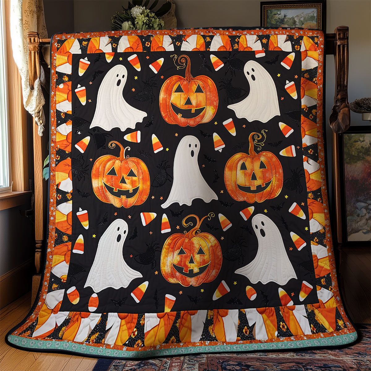 Boo Pumpkins XR1009001CL Quilt