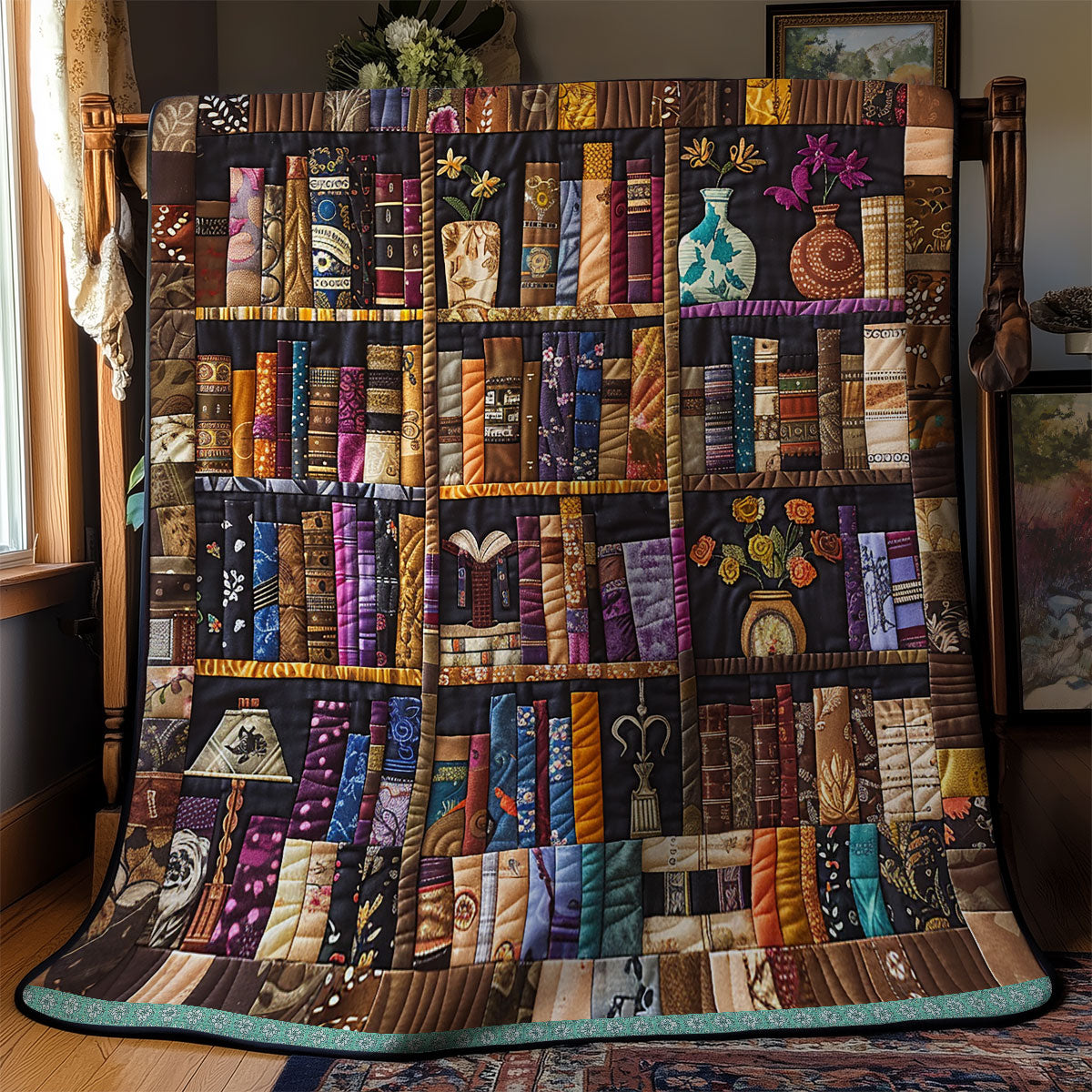 Book Lovers XR3008009CL Quilt