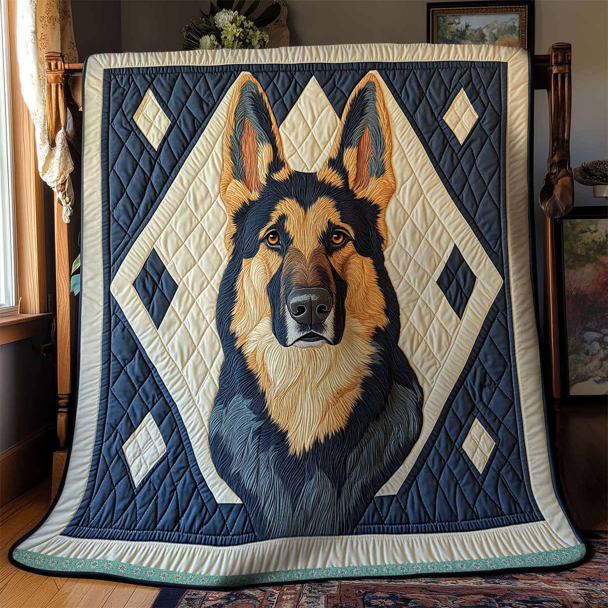 Brave German Shepherd XR1309006CL Quilt