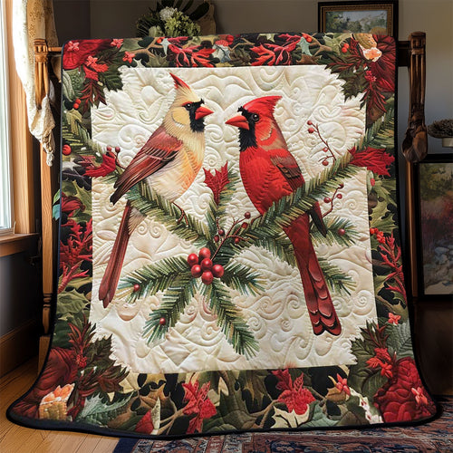 Christmas Cardinal WJ1908007CL Quilt