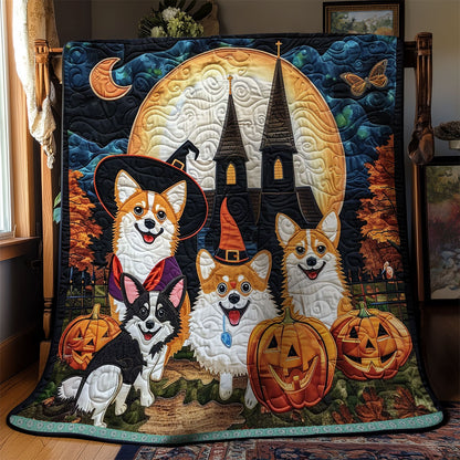 Corgi Witch And Boo XR3008019CL Quilt