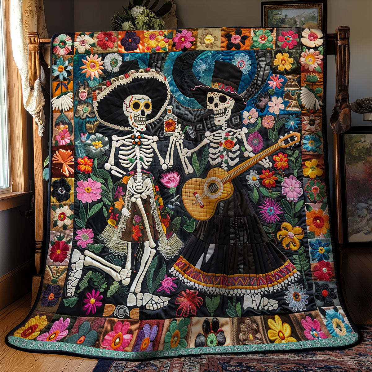 D��a de Muertos Melodies XR0409009CL Quilt