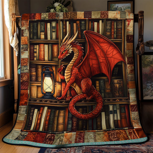 Dragon And Bookself XR0409029CL Quilt