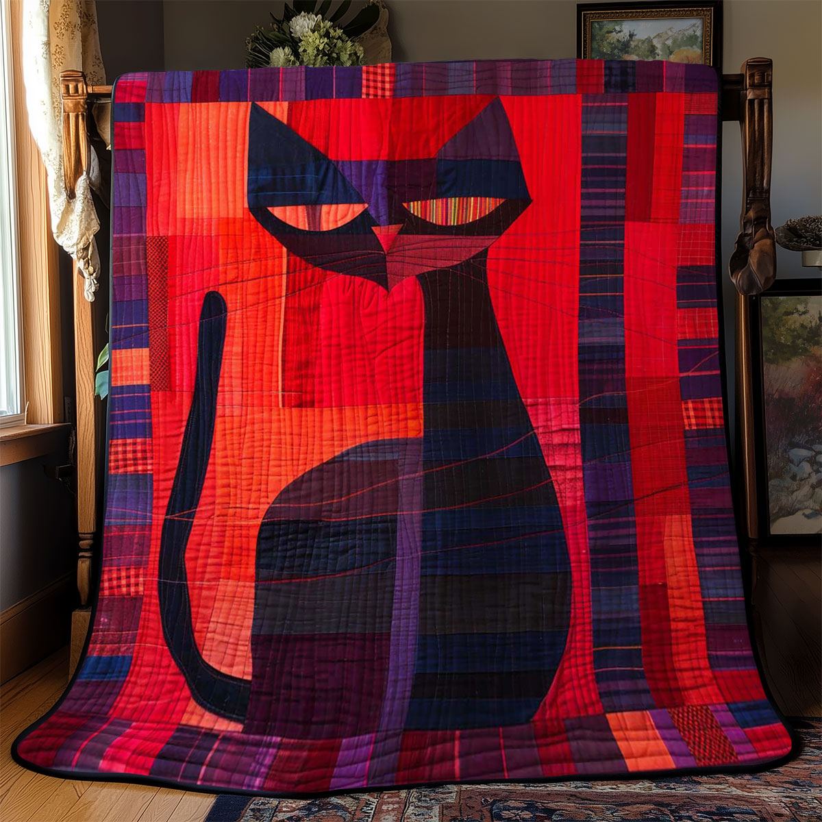 Feline Silhouettes WJ1908012CL Quilt