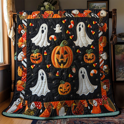 Fright Pumpkins XR1009003CL Quilt