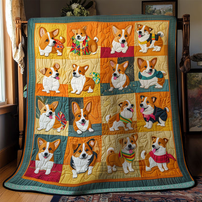 Funny Corgis XR2808023CL Quilt