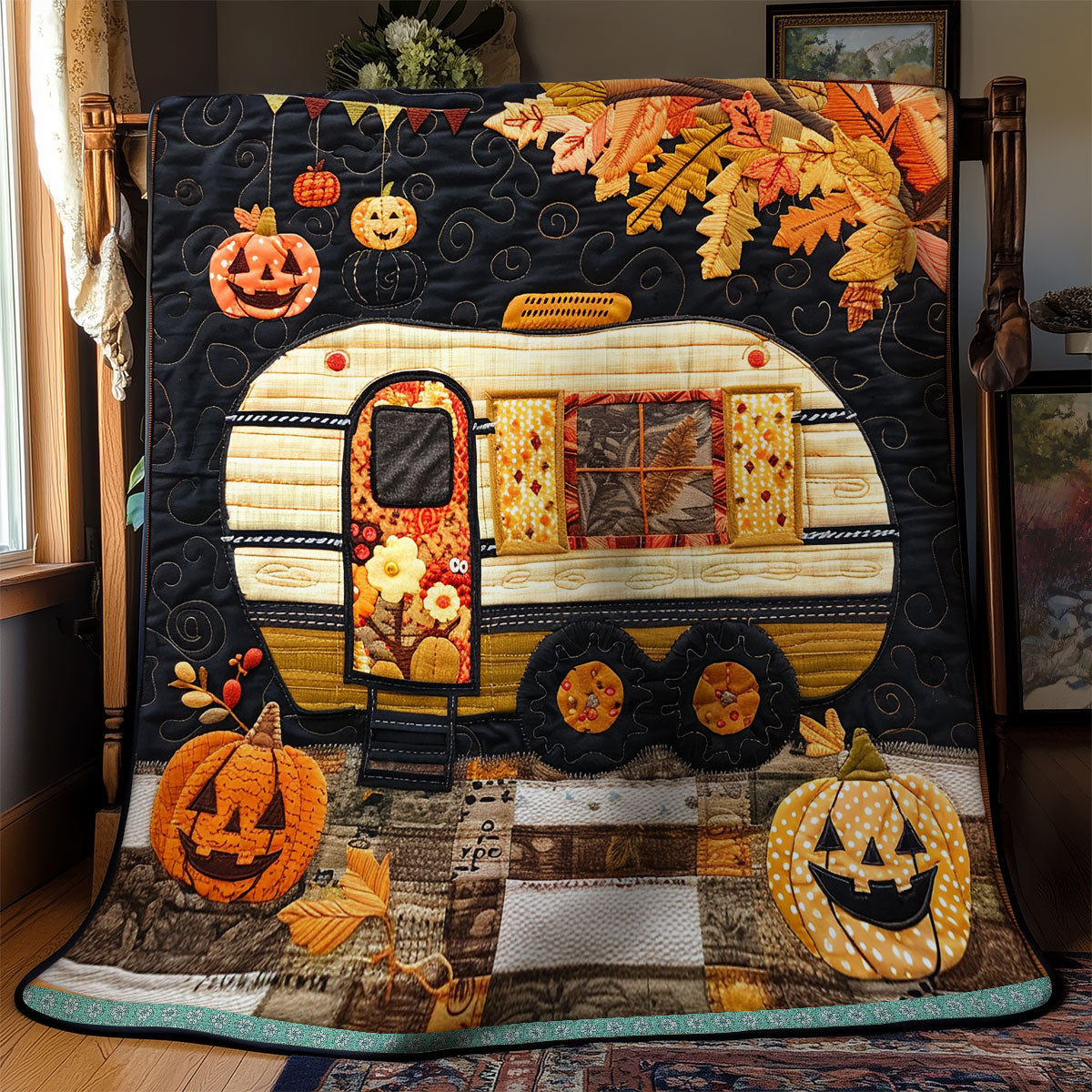 Halloween Camper XR3008014CL Quilt