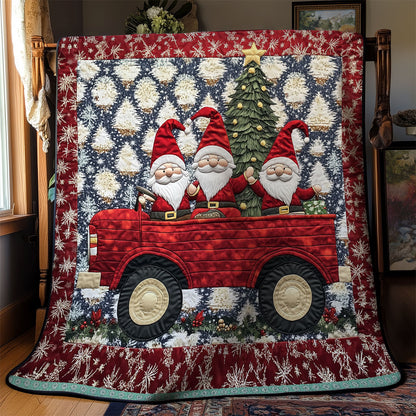Joyful Gnomes Christmas Night XR1009019CL Quilt