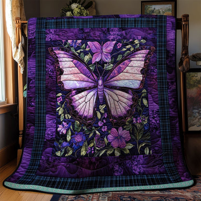 Majestic Purple Butterfly XR1009041CL Quilt