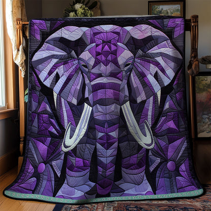 Majesty Purple Elephant XR0509006CL Quilt