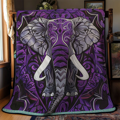 Mandala Purple Elephant XR0509008CL Quilt