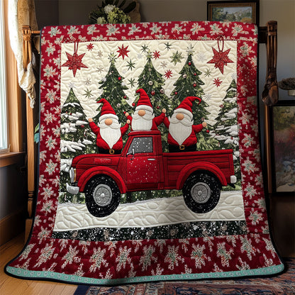 Merry Christmas Gnomes XR1009021CL Quilt