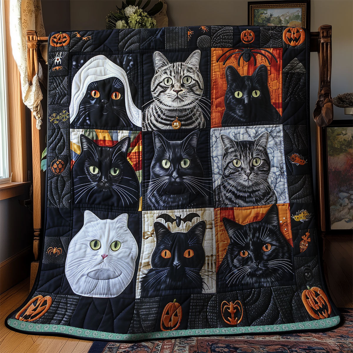 Mysterious Cats XR2808013CL Quilt