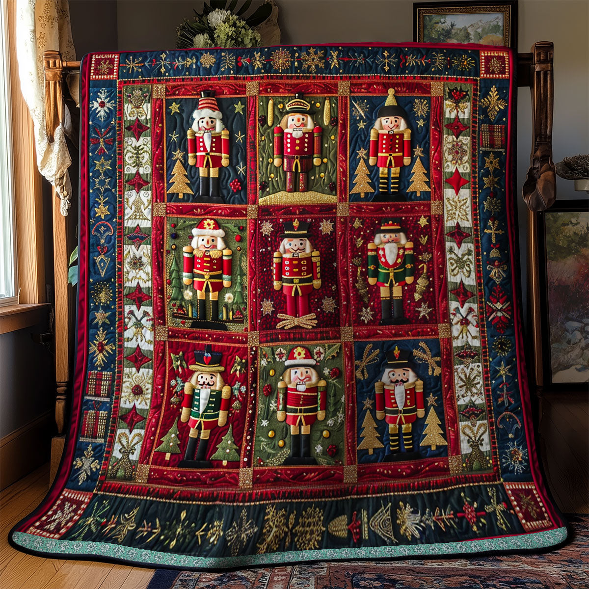 Nutcracker Holiday CW0110073CL Quilt Pillow Case main image 1