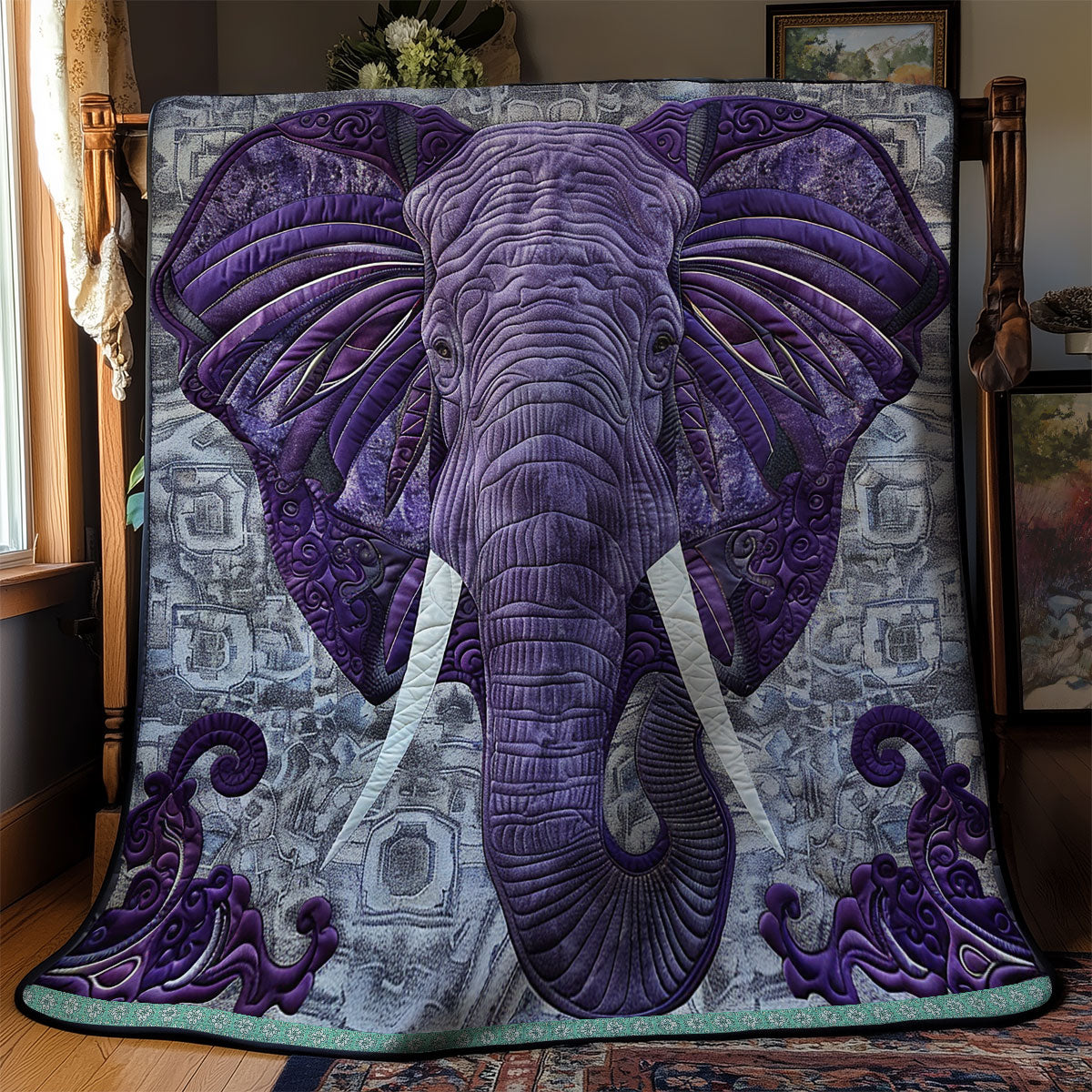 Powerful Elephant XR0509007CL Quilt