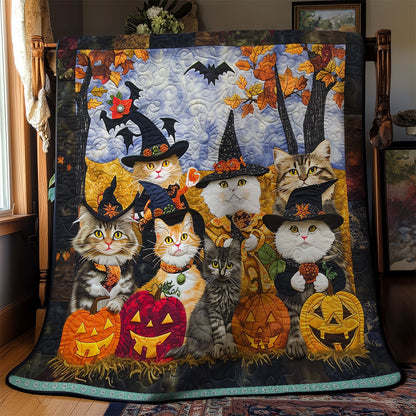 Pumpkin Boo Cat XR0409026CL Quilt