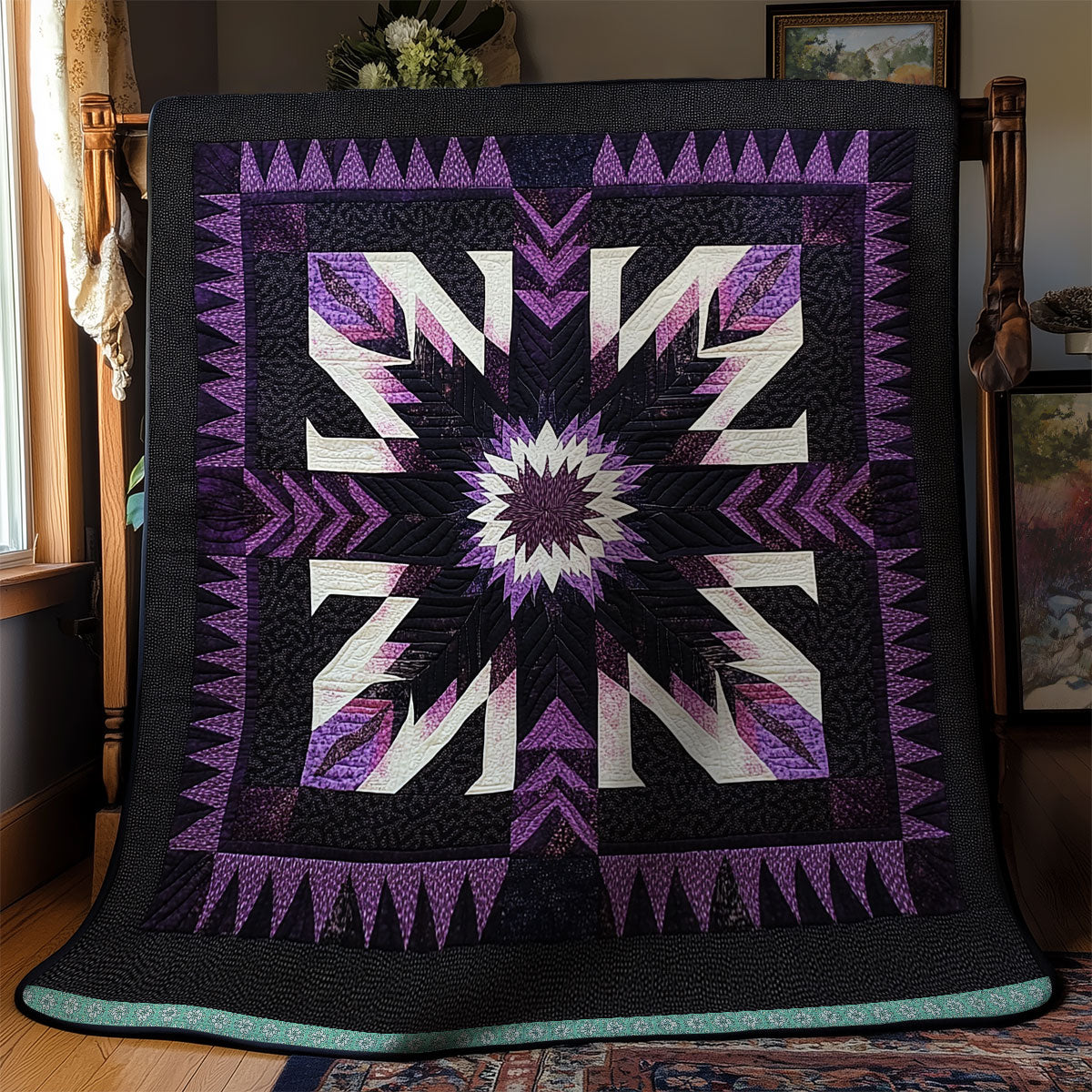 Purple Native American XR1309010CL Quilt