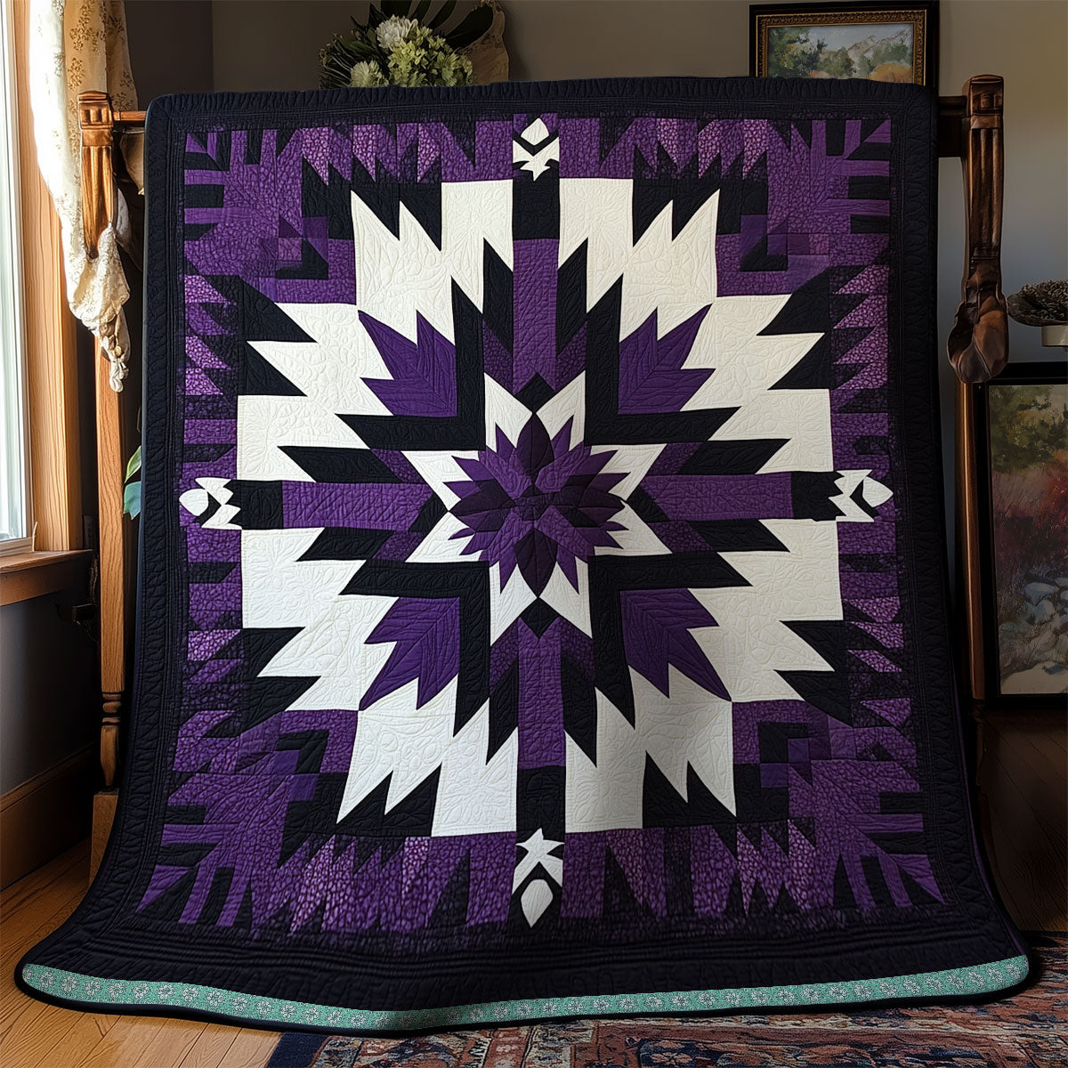 Purple Native American XR1309014CL Quilt