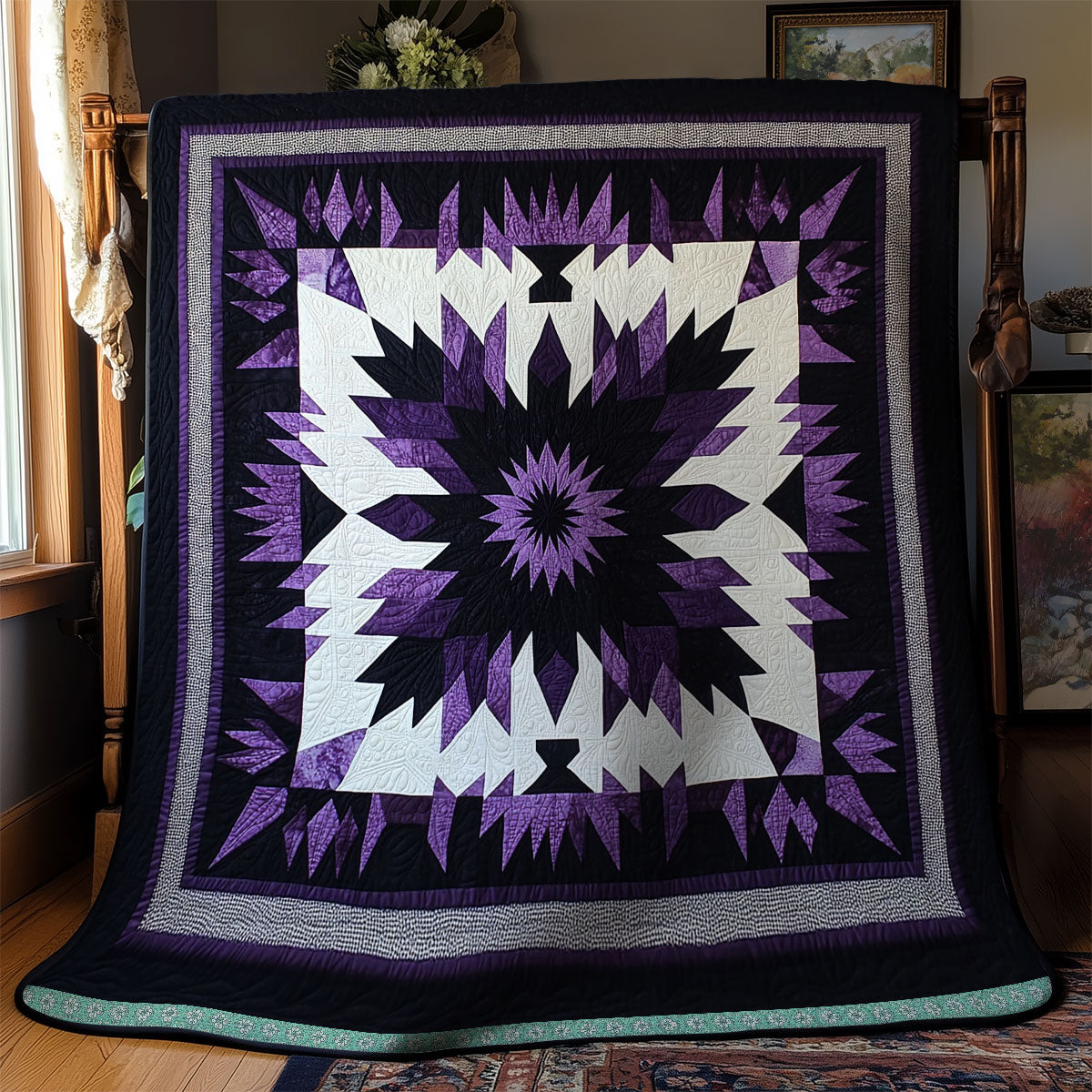 Purple Native American XR1309016CL Quilt