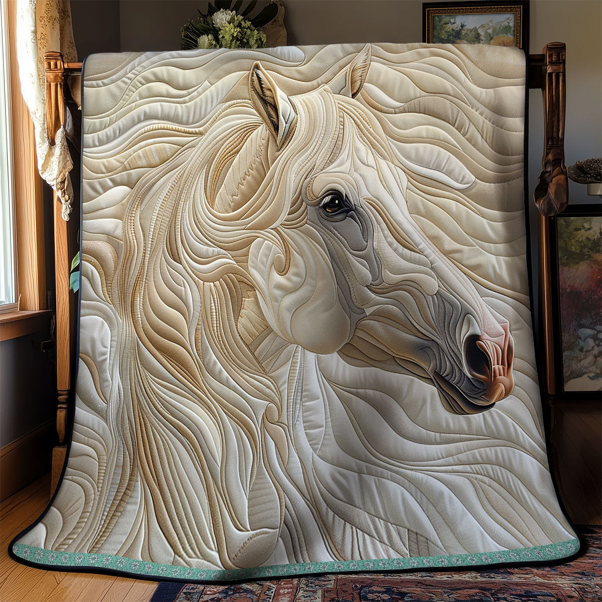 Running White Horse XR2906003CL Quilt