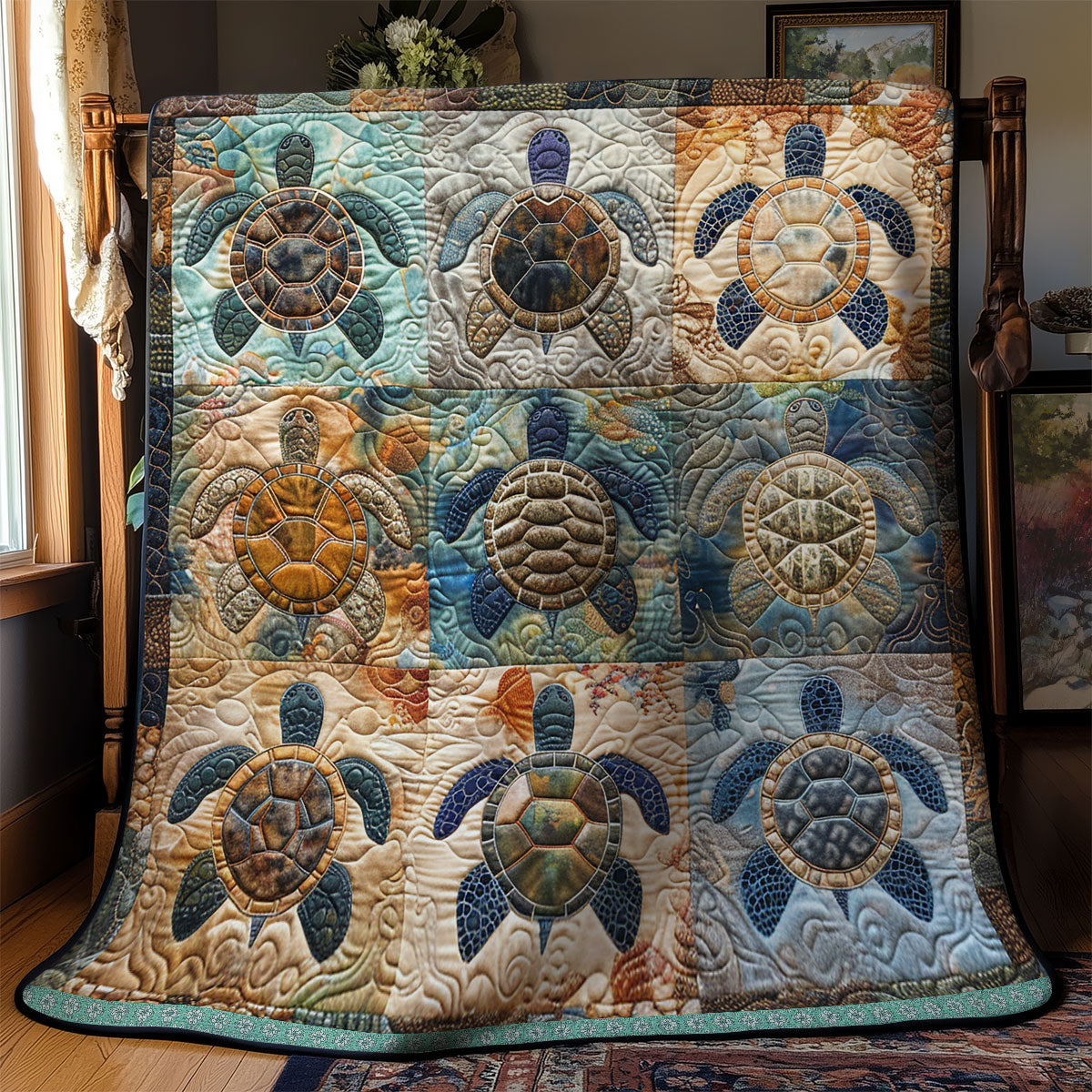 Sea Turtle Cove XR1409006CL Quilt