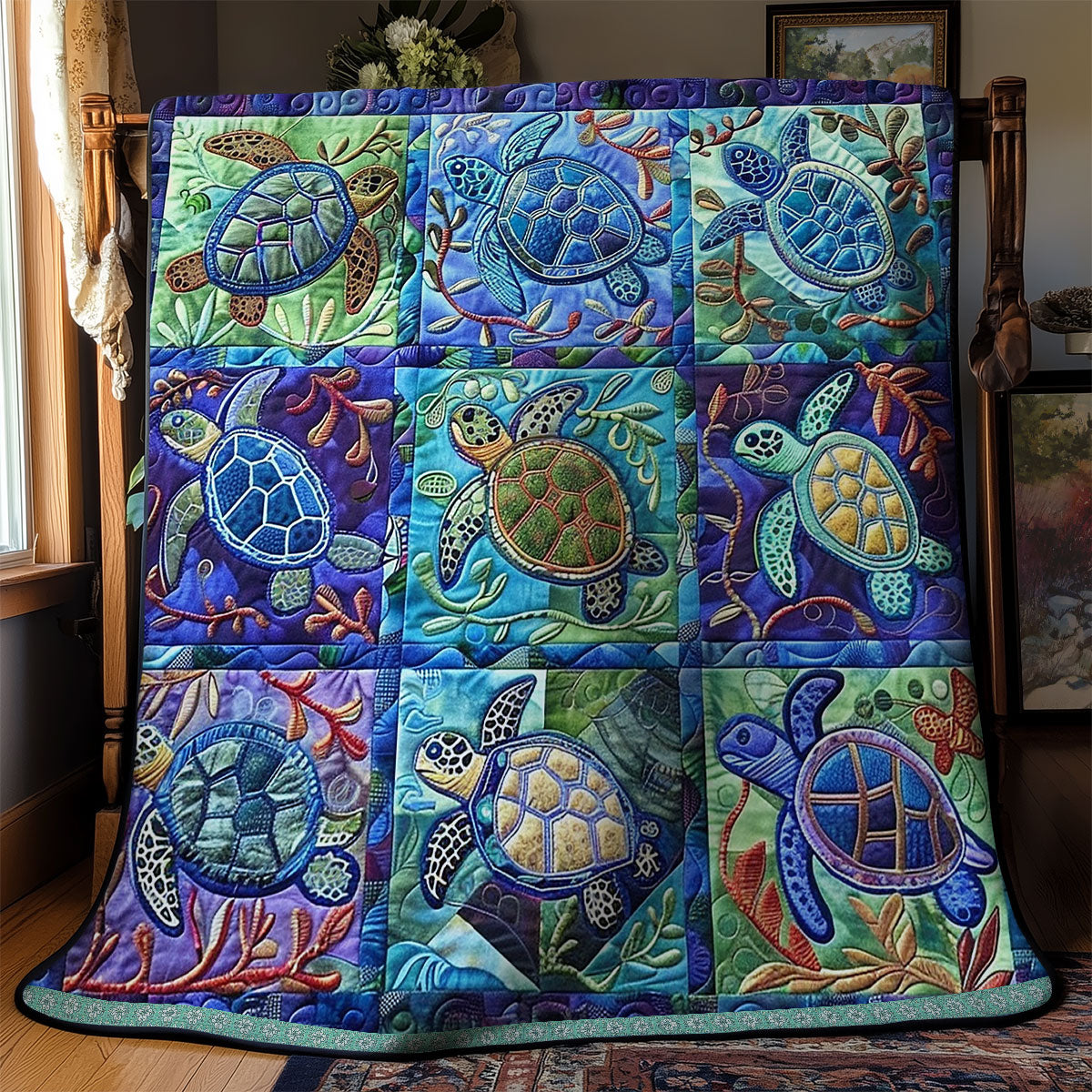 Sea Turtle Serenade WG2808006CL Quilt