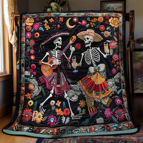 Skeleton Party XR0409007CL Quilt