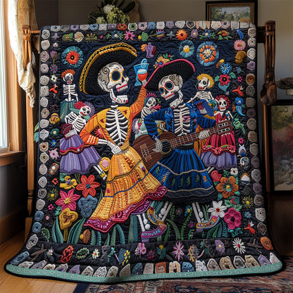Skull Party XR0409008CL Quilt