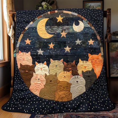 Sleeping Cat Over The Moon WJ1908021CL Quilt