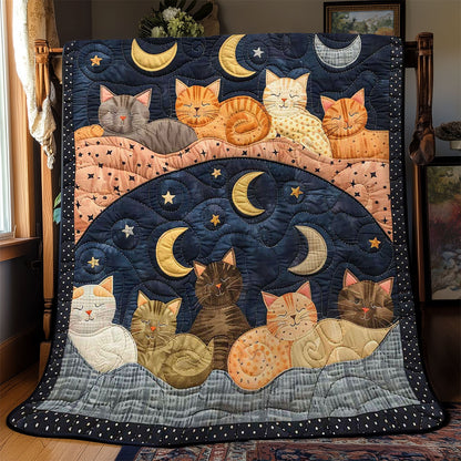 Sleeping Cat Over The Moon WJ1908022CL Quilt