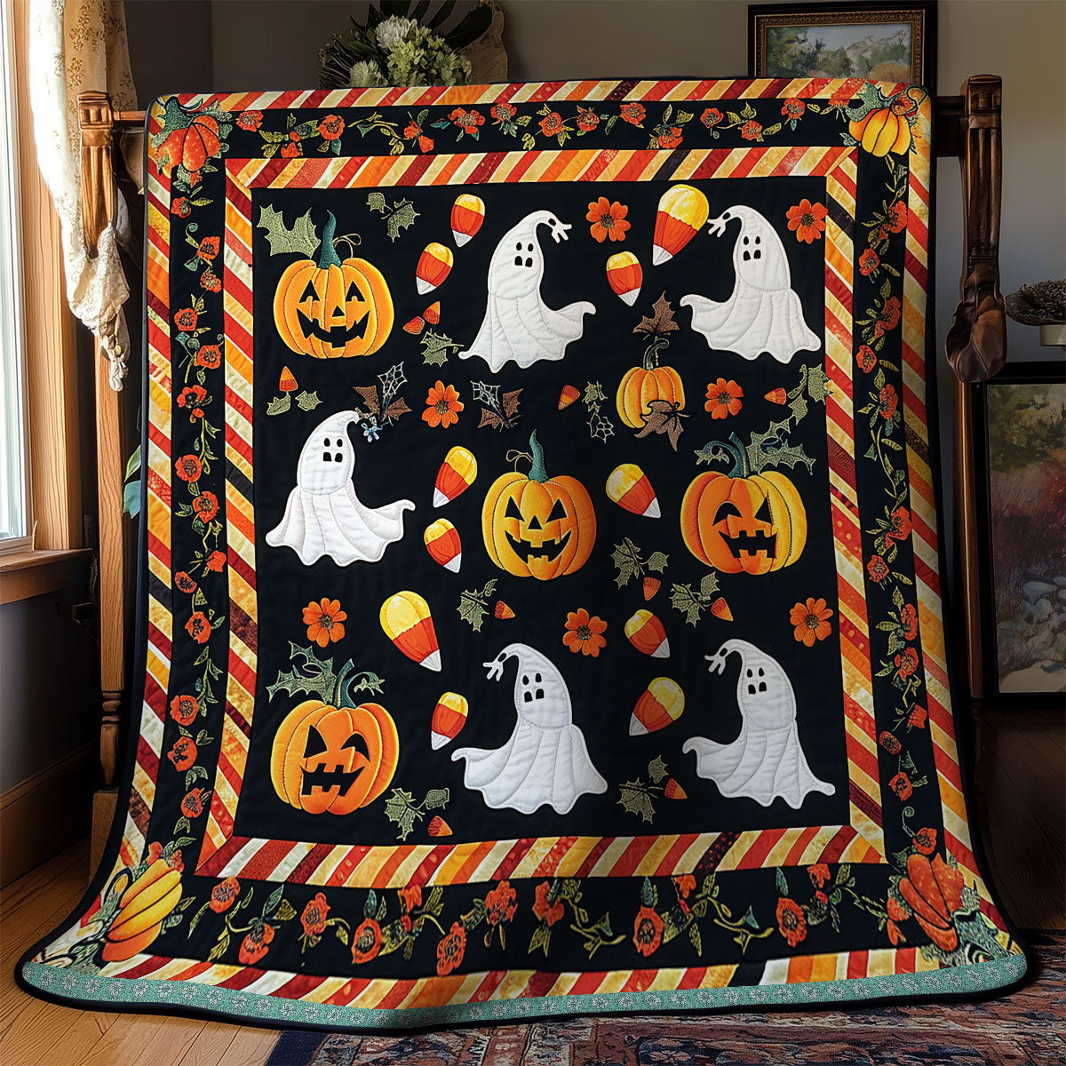 Spooky Night Delights XR1009005CL Quilt