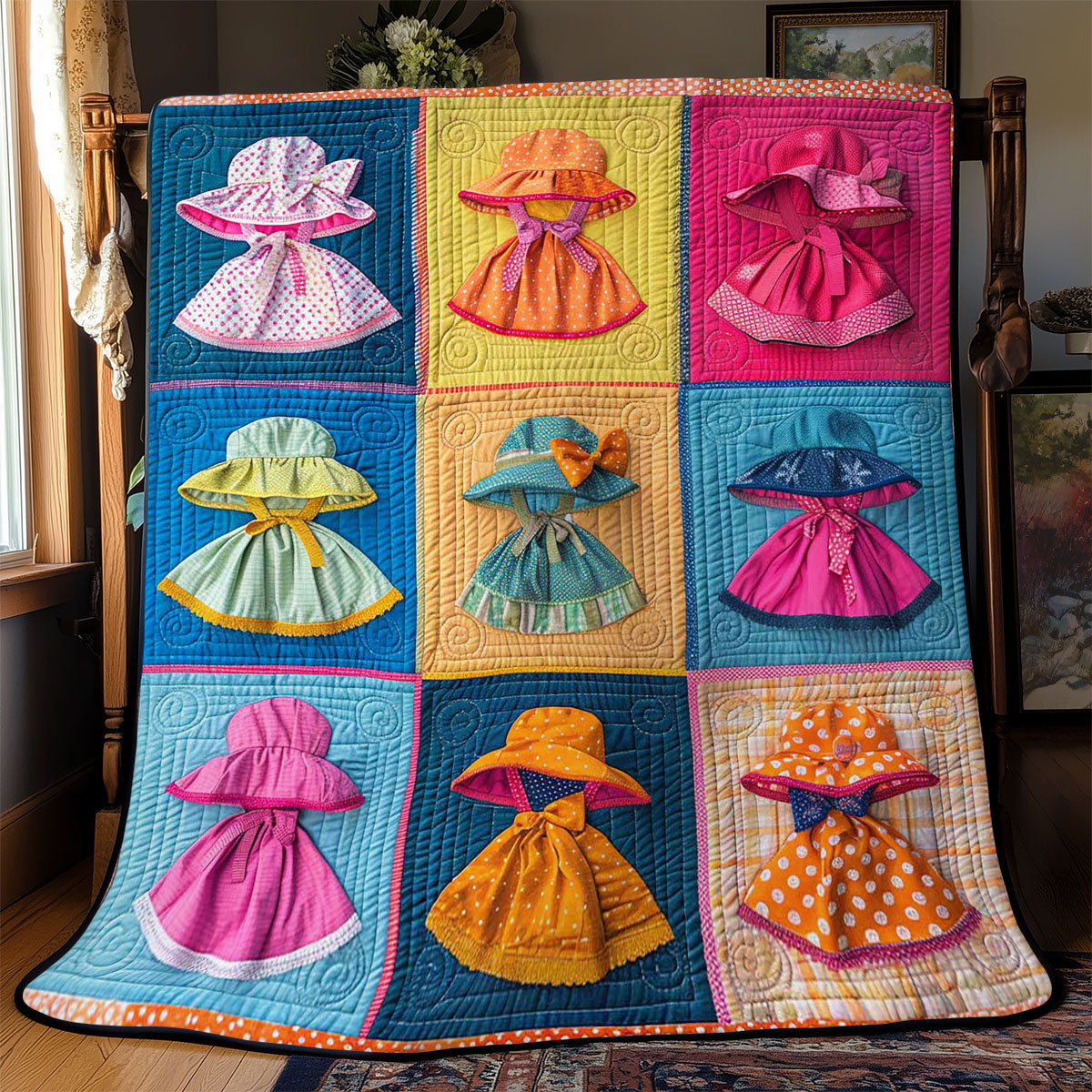 Sun Bonnets WJ1908024CL Quilt