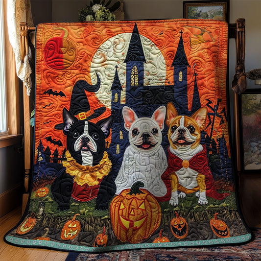 Witchy French Bulldogs XR3008023CL Quilt