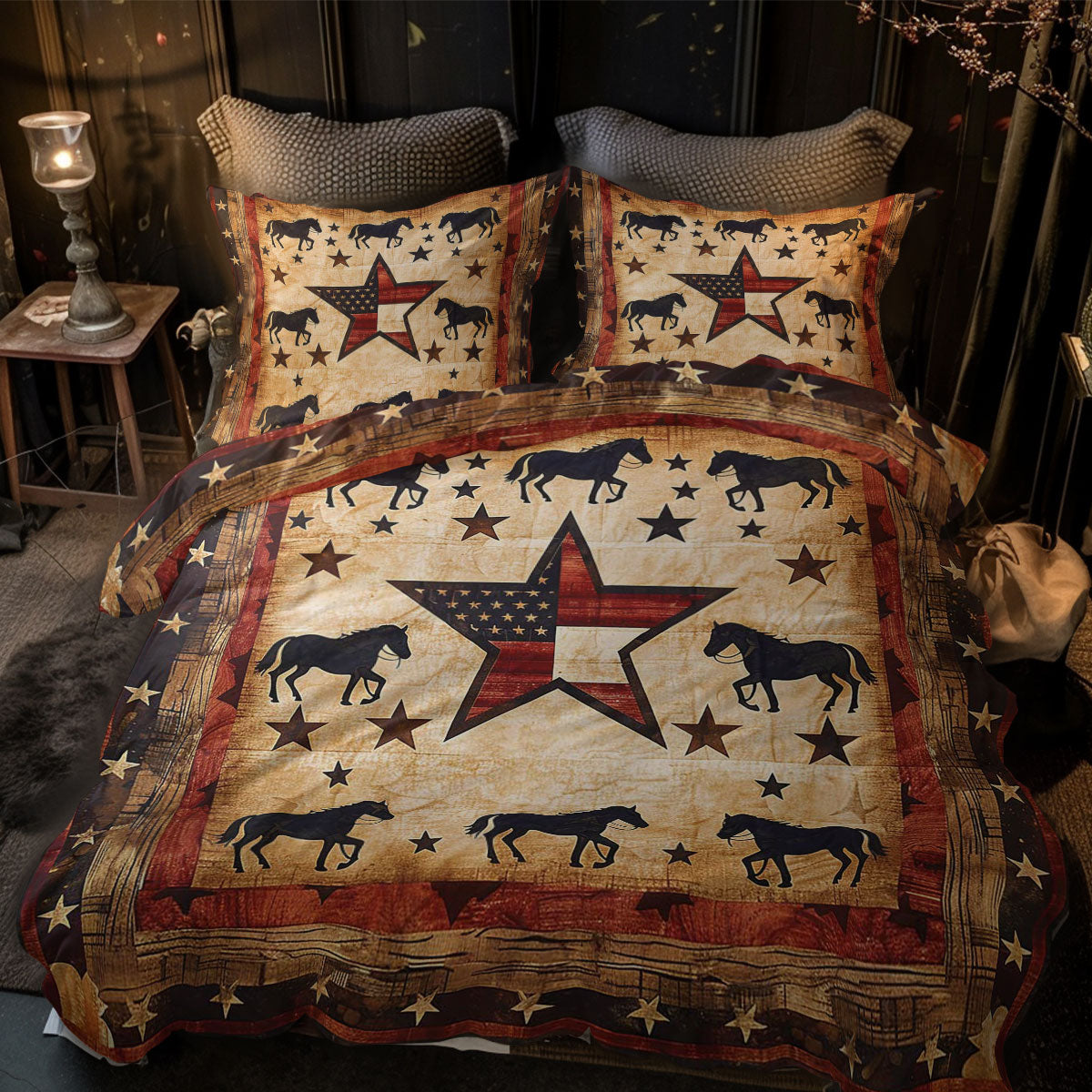 Cowboy Inspired Star WJ0107020CL Duvet Cover Set