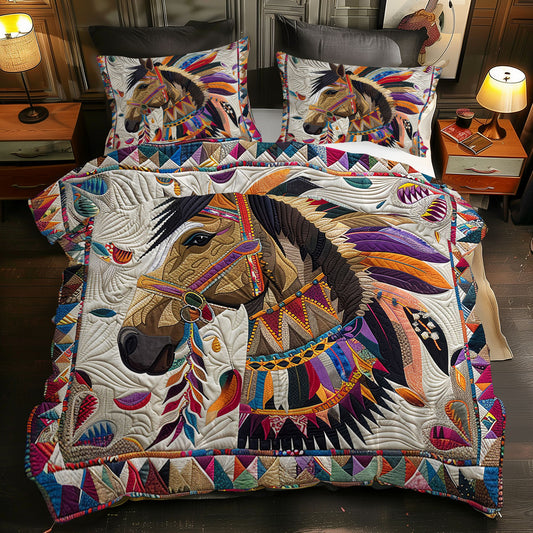 Native American Horse XR1605012CL Duvet Cover Set