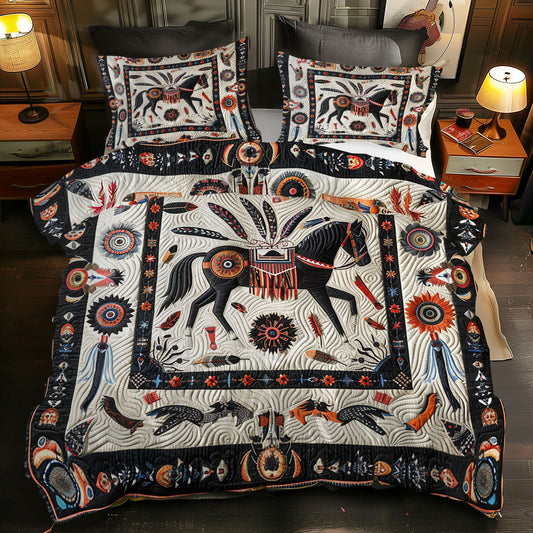 Native American Horse XR1605015CL Duvet Cover Set