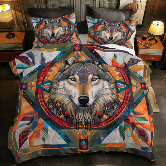 Native American Wolf XR1605011CL Duvet Cover Set