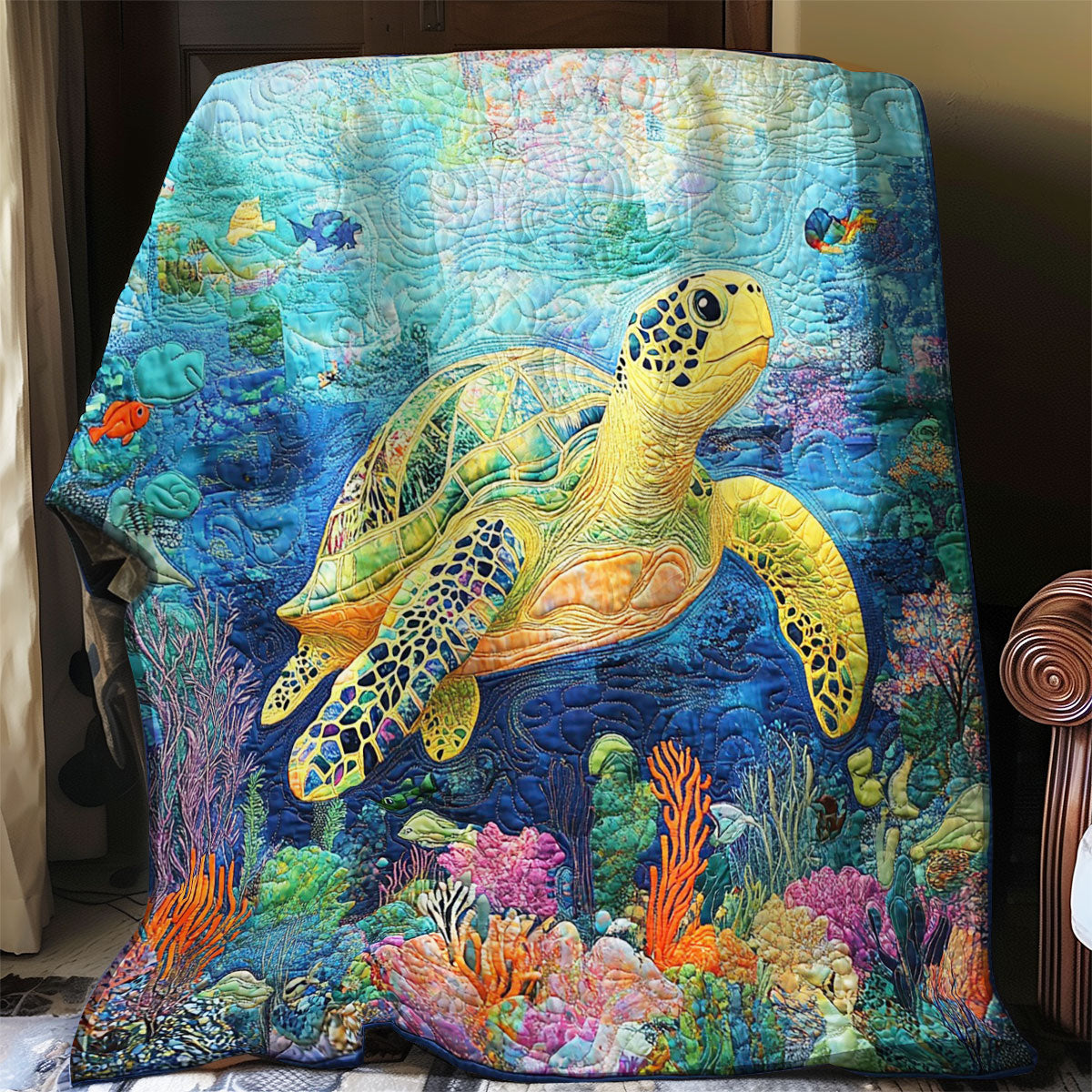 Adventures Of The Sea Turtle WO0308037CL Quilt