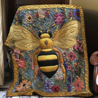 Bee Gold WO0508001CL Quilt