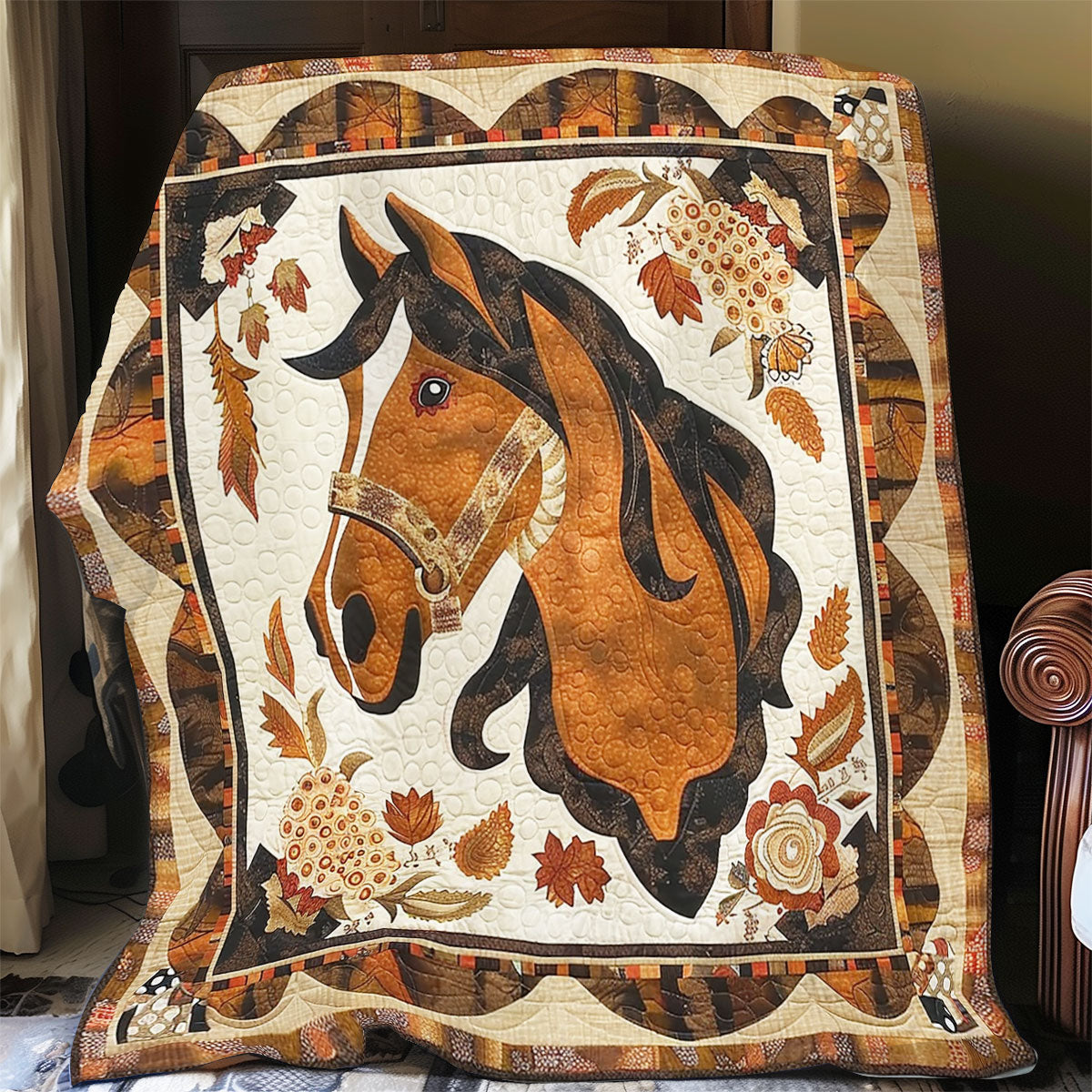 Brown Horse XR0706009CL Quilt