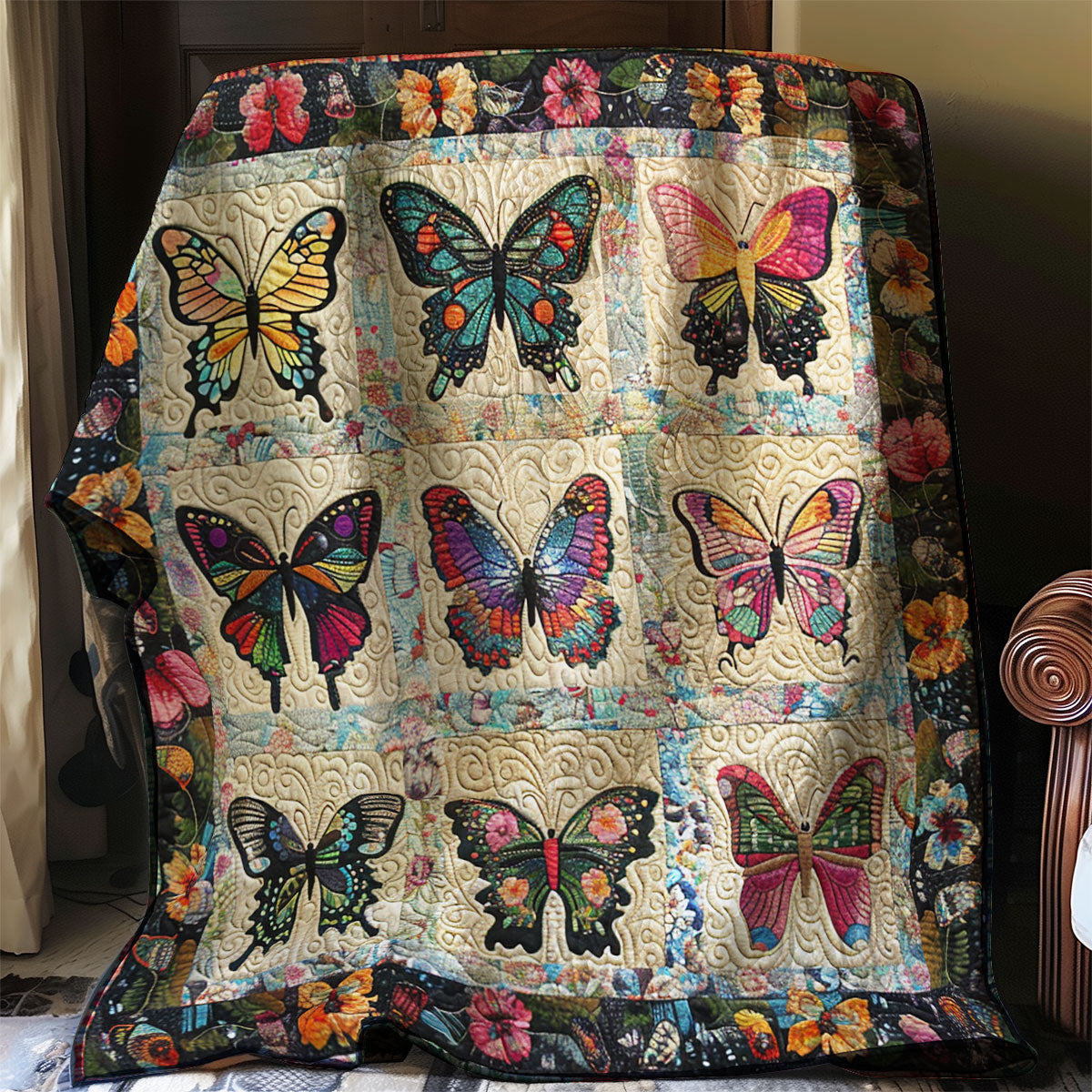 Butterflies XR1006008CL Quilt