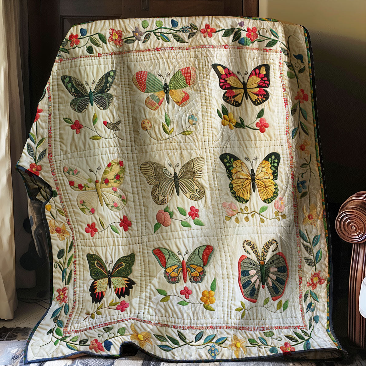 Butterflies XR1006010CL Quilt