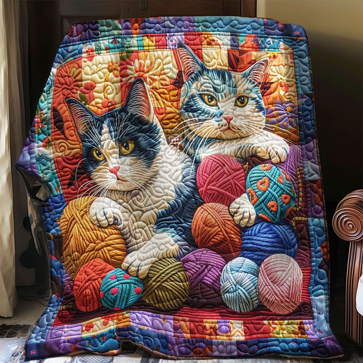 Cat And Yarns WO1008018CL Quilt