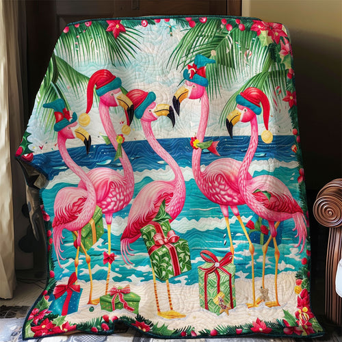 Christmas Gifts For Flamingos WO1008037CL Quilt