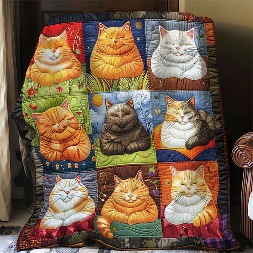 Chuppy Cats Sleeping WO1008004CL Quilt