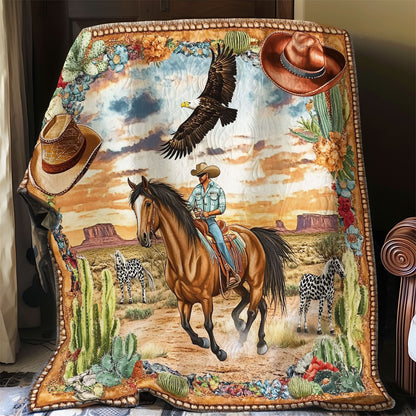 Cowboy On The Steppe WO0708017CL Quilt