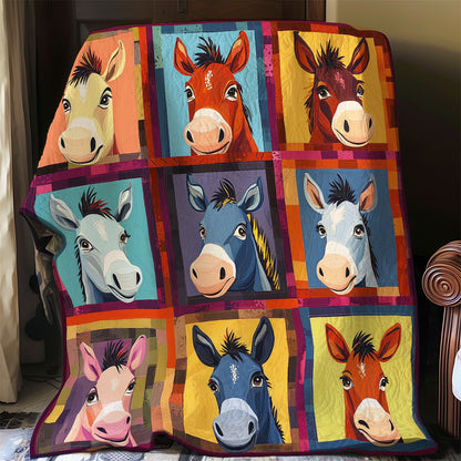 Donkeys Funny WO0608024CL Quilt