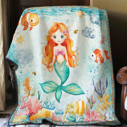 Gentle Mermaid And Sea WO0308012CL Quilt