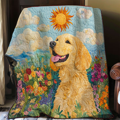 Golden Retriever And Dawn WO0308003CL Quilt