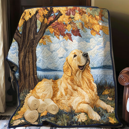 Golden Retriever Under The Tree WO0508005CL Quilt